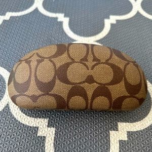 COACH signature eyeglass case